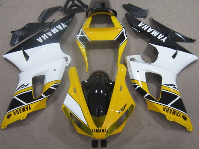 Carénages Moto Yamaha YZF R1 2000-2001 - Jaune Blanc Noir