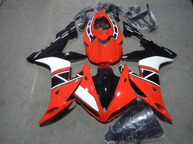 Carénages Moto Yamaha YZF R1 2004-2006 - Blanc Rouge Noir