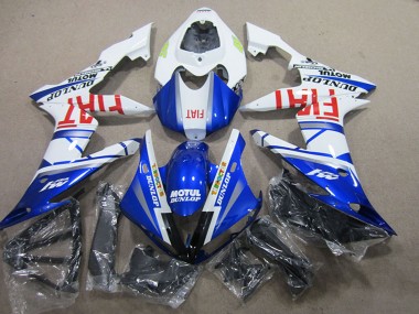 Carénages Moto Yamaha YZF R1 2004-2006 - Blanc Bleu Motul Fiat