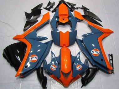 Carénages Moto Yamaha YZF R1 2007-2008 - Bleu Foncé Orange Gulf