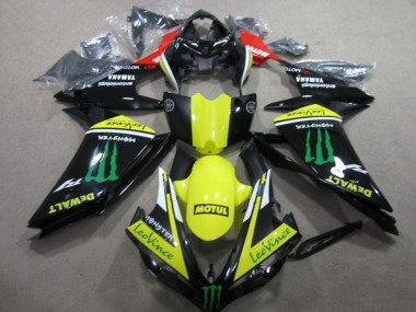 Carénages Moto Yamaha YZF R1 2007-2008 - Rouge Jaune Noir Vert Monstre Motul Leovince
