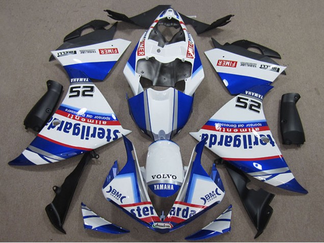 Carénages Moto Yamaha YZF R1 2012-2014 - Blanc Bleu Rouge Noir Fimer Sterilgarda
