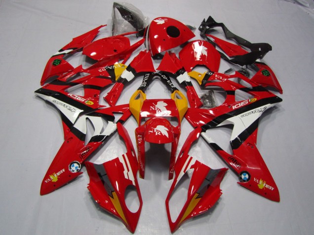 Carénages Moto BMW S1000RR 2009-2014 - Rouge Blanc Noir