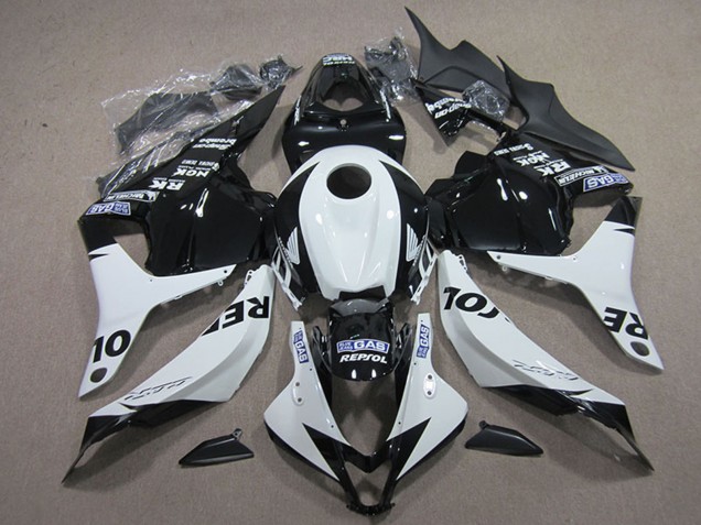 Kits Carénage Moto Honda CBR600RR 2009-2012 - Blanc Noir Brillant Repsol
