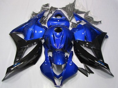 Carénages Moto Honda CBR600RR 2009-2012 - Bleu Noir Brillant