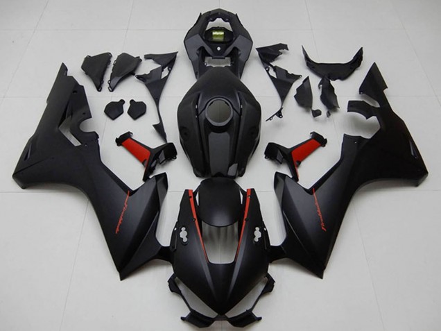 Carénage Moto Honda CBR1000RR 2017-2023 - Noir Mat Rouge