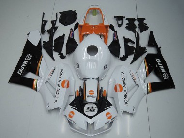Carénages Moto Honda CBR1000RR 2012-2016 - Blanc Orange Noir Brillant Konica Minolta 56