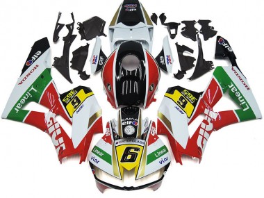 Carénages Moto Honda CBR1000RR 2012-2016 - Blanc Rouge Jaune Vert Doublerar Viar 6