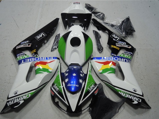 Carénages Moto Honda CBR1000RR 2006-2007 - Blanc Vert Rouge Jaune Bleu Noir Brillant Carrera EuroBet Lee
