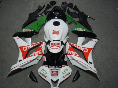 Carénages Moto Honda CBR1000RR 2004-2005 - Blanc Rouge Vert Noir Brillant San Carlo Castrol