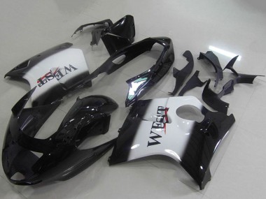 Carénages Moto ABS Honda CBR1100XX Blackbird 1996-2007 - Noir Brillant Blanc West
