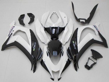Carénages Moto Kawasaki ZX10R 2016-2020 - Blanc Noir Vert