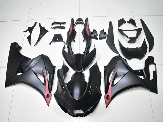 Carénages Moto Suzuki GSXR 1000 2017-2024 - Noir Mat Rouge
