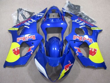 Carénages Moto Suzuki GSXR 1000 2003-2004 - Bleu Jaune Red Bull