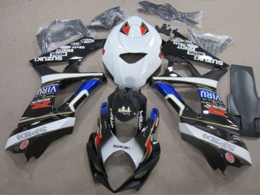 Carénages Moto Suzuki GSXR 1000 2007-2008 - Blanc Bleu Rouge Noir