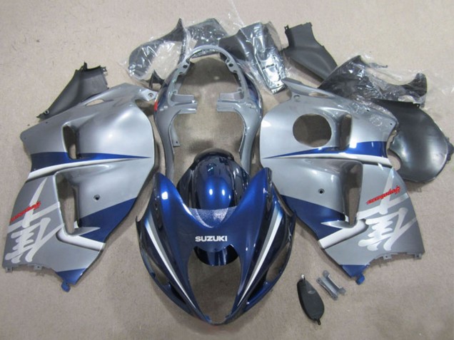 Carénages Moto Suzuki GSXR 1300 Hayabusa 1996-2007 - Argent Bleu