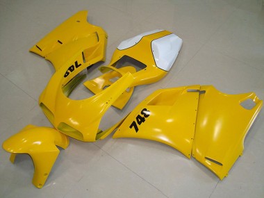 Carénage Moto Ducati 748 1993-2005 - Blanc Jaune