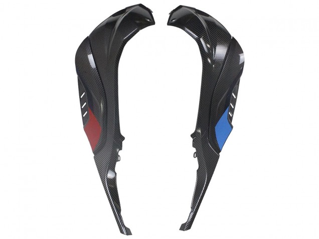Carénages Moto BMW S1000RR 2023-2024 - Bleu Rouge Fibre de Carbone