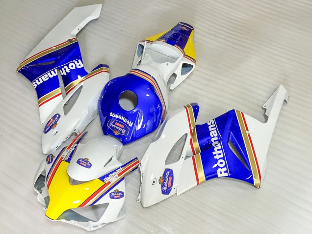 Carénages Moto Honda CBR1000RR 2004-2005 - Blanc Bleu Jaune Rothmans