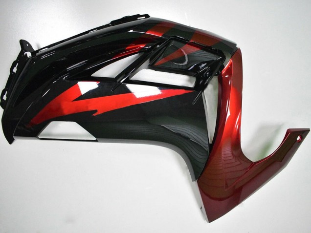 Carénages Moto Kawasaki EX650 2012-2016 - Rouge Noir Brillant