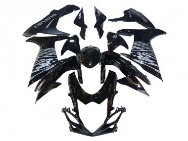 Carénages Moto Suzuki GSXR 600/750 2011-2024 - Noir Brillant Argent