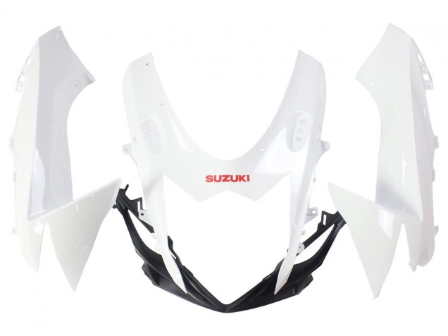 Carénages Moto Suzuki GSXR 600/750 2011-2024 - Blanc Noir Brillant Rouge Décalque