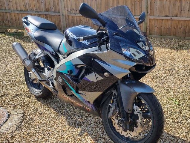 Carénages Moto Kawasaki Ninja ZX9R 2002-2003 - Bleu Argent