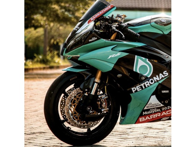 Carénages Moto Yamaha YZF R6 2008-2016 - Vert Clair Blanc Noir Petronas