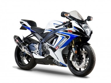Carénages Moto Suzuki GSXR 1000 2005-2006 - Blanc Bleu Noir Yoshimura