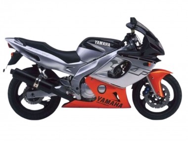 Carénages Moto Yamaha YZF600R Thundercat 1996-2007 - Gris Orange Noir