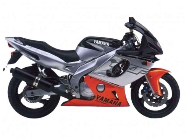Carénages Moto Yamaha YZF600R Thundercat 1996-2007 - Gris Orange Noir