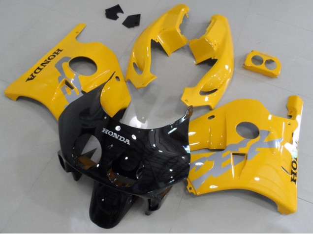 Carénage Moto CBR 250 RR MC22 91-98 - Jaune Noir Carénage Moto CBR 250 RR MC22 91-98 - Jaune Noir