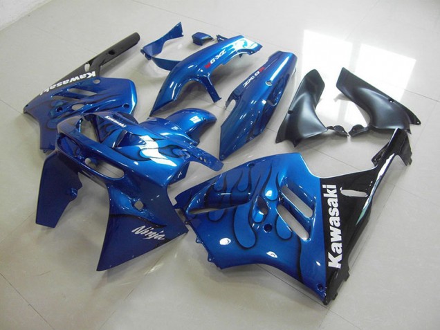 Carénages Moto ZX9R 94-97 - Bleu Noir Flamme Carénages Moto ZX9R 94-97 - Bleu Noir Flamme