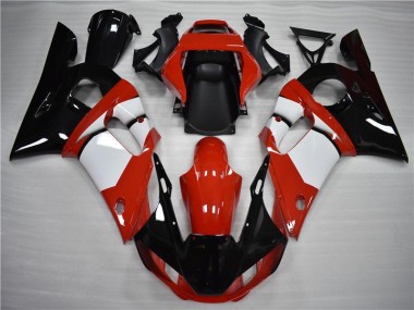 Carénage Moto R6 98-02 - Noir Blanc