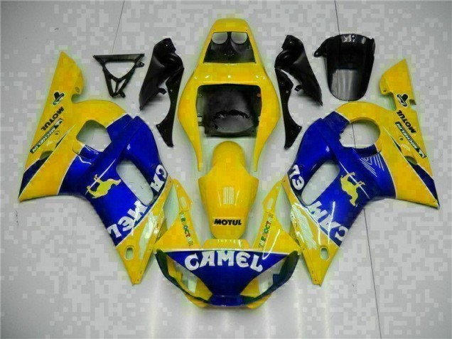 Carénage Moto R6 98-02 - Jaune Bleu Carénage Moto R6 98-02 - Jaune Bleu