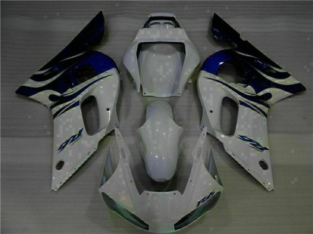 Carénages Moto R6 98-02 - Blanc Bleu Carénages Moto R6 98-02 - Blanc Bleu