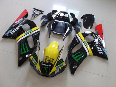 Carénage Moto R6 98-02 - Noir Jaune Monster