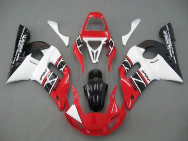 Carénage Moto R6 98-02 - Rouge Blanc Noir