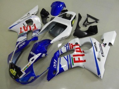 Carénage Moto R6 98-02 - Bleu Blanc Fiat