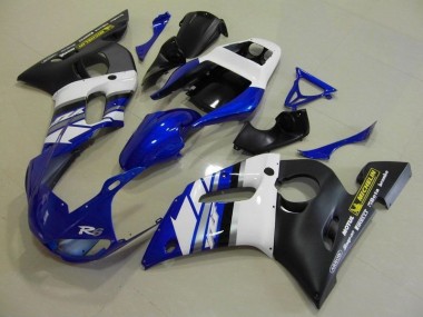 Carénage Moto R6 98-02 - Bleu Blanc et Noir