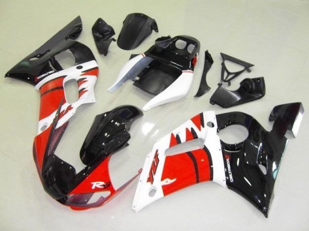 Carénages Moto R6 98-02 - Rouge Blanc Noir Carénages Moto R6 98-02 - Rouge Blanc Noir