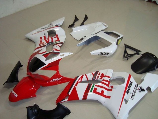 Carénage Moto R6 98-02 - Blanc Rouge Fiat Motul Acer