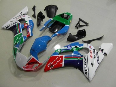 Carénage Moto R6 98-02 - Bleu Blanc Vert Rouge Wudy Motul Dunlop
