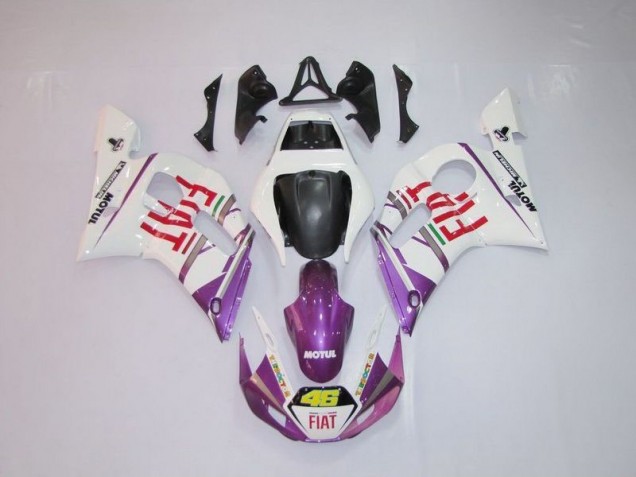 Carénage Moto R6 98-02 - Blanc Violet Fiat 46 Carénage Moto R6 98-02 - Blanc Violet Fiat 46
