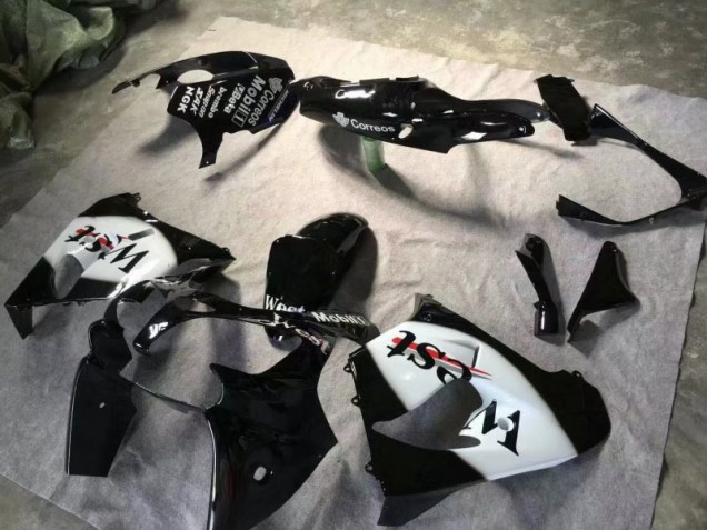 Carénage Moto ZX9R 00-01 - Noir Brillant Blanc Carénage Moto ZX9R 00-01 - Noir Brillant Blanc