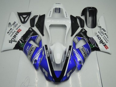 Carénage Moto R1 00-01 - Bleu Blanc ENEOS Monster