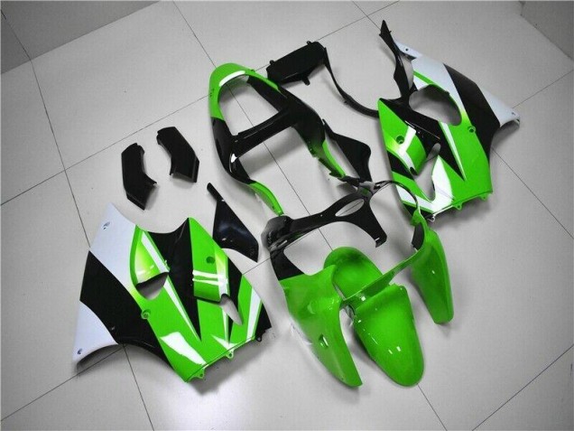 Carénage Moto ZX6R 00-02 - Vert Blanc Noir Carénage Moto ZX6R 00-02 - Vert Blanc Noir