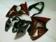 Carénage Moto ZX6R 00-02 - Noir Rouge Flamme