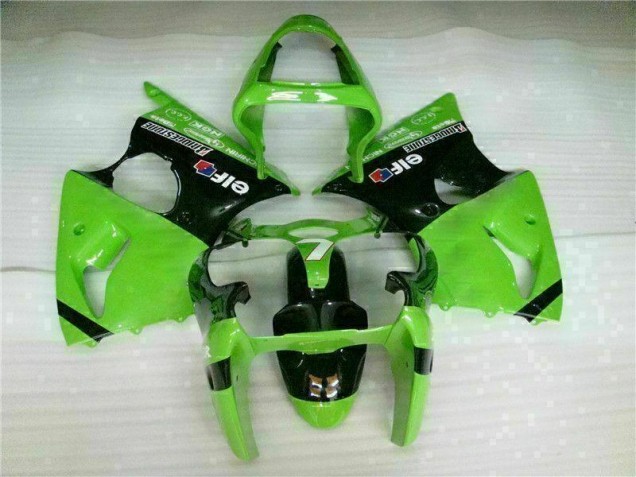 Kit Carénages Motos Complet ZX6R 00-02 - Vert Noir Kit Carénages Motos Complet ZX6R 00-02 - Vert Noir