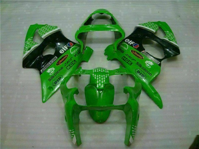Carénages Moto ZX6R 00-02 - Vert Noir Carénages Moto ZX6R 00-02 - Vert Noir